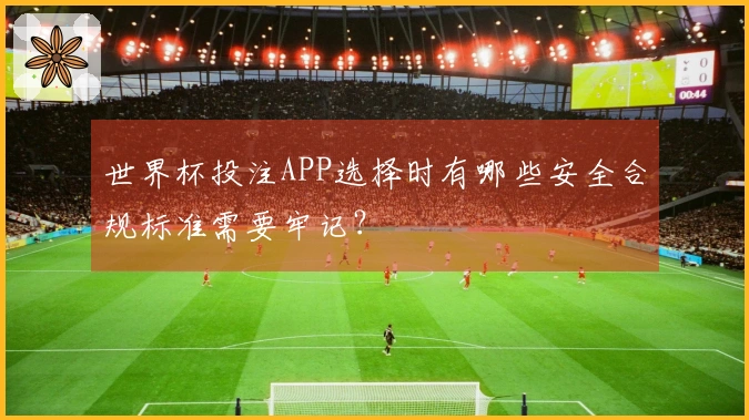 世界杯投注APP选择时有哪些安全合规标准需要牢记？