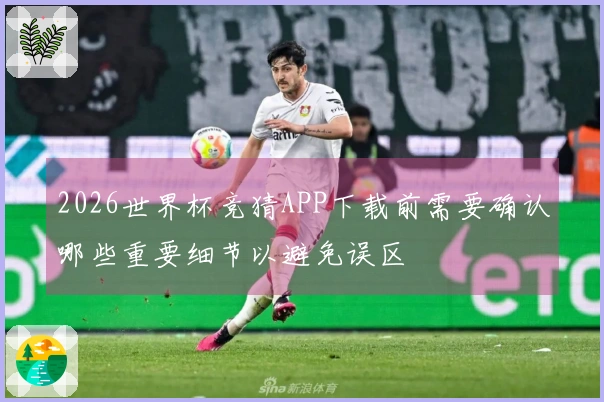 2026世界杯竞猜APP下载前需要确认哪些重要细节以避免误区