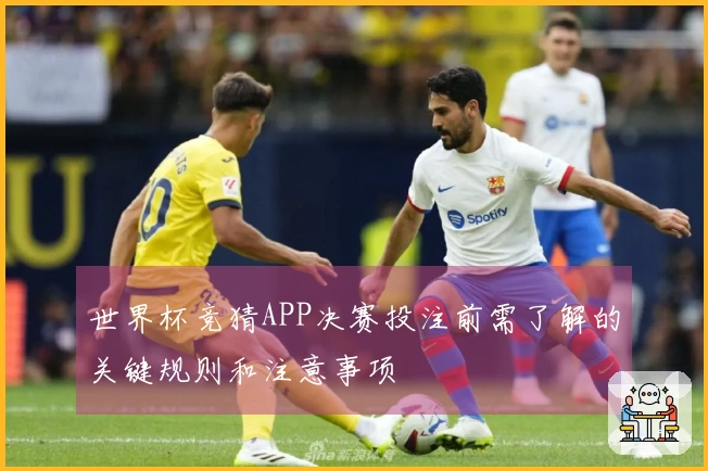世界杯竞猜APP决赛投注前需了解的关键规则和注意事项